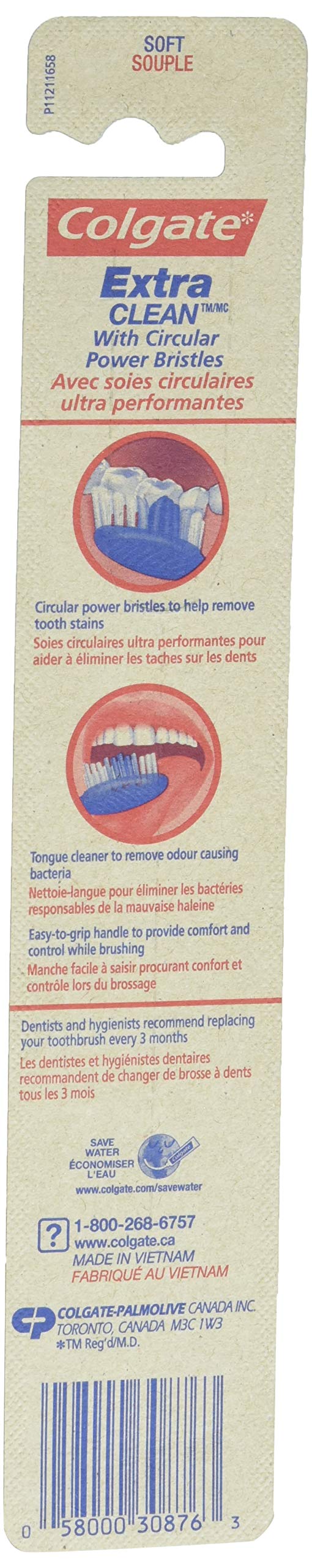 Colgate Extra Clean Toothbrush, Soft, 1 Count, White