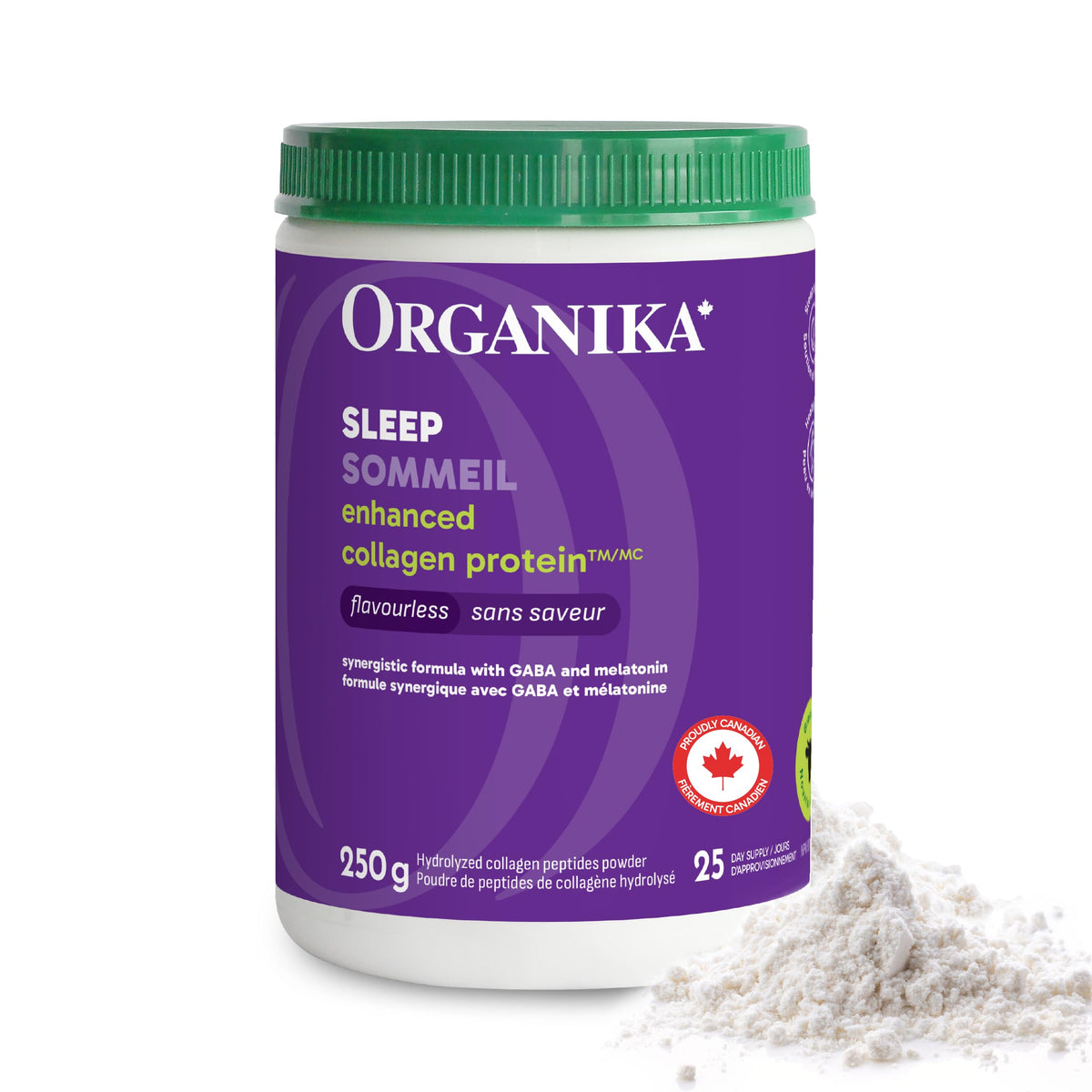 Organika Enhanced Collagen Sleep- with 100mg Gaba and 3g Melatonin-Deep Restful Sleep- 250g