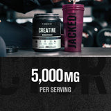 Jacked Factory Creatine Monohydrate Powder 1000g - Canadian-Owned Informed Choice Certified Supplement for Increased Muscle Mass*, Improved Strength, Power, & Performance** - 200 Servings, Unflavored