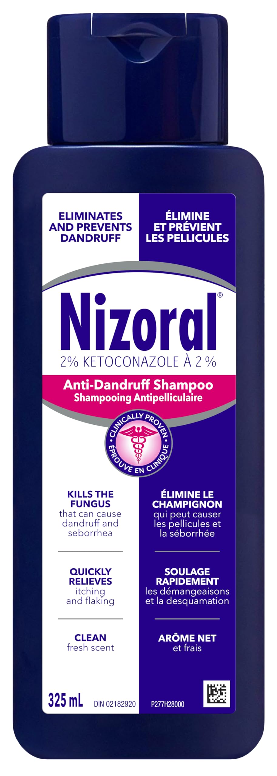 Nizoral Anti-Dandruff Shampoo with 2% Ketoconazole, Fresh Scent, 325 ml