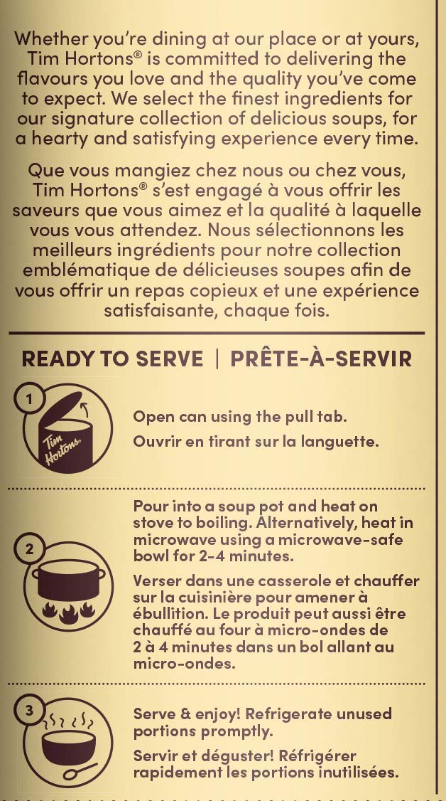 Tim Hortons Potato Bacon Soup, Ready-to-Serve, 540mL Can