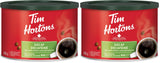 Tim Hortons Decaf, Fine Grind Coffee, Medium Roast, 640g Can (Pack of 2)