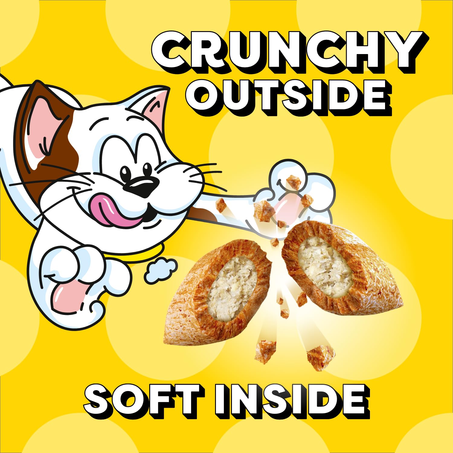 TEMPTATIONS Cat Treats, Hearty Beef Flavour, 350g Pouch