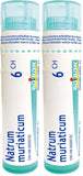 Boiron Natrum muriaticum 6ch,Homeopathic medicine. Each tube contains 4 g (approximately 80 pellets) (Pack of 2)
