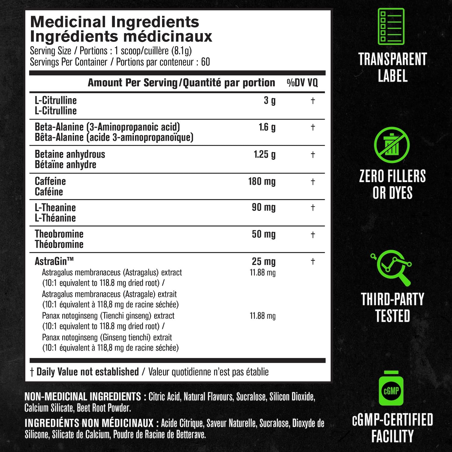 NITROSURGE Pre Workout Supplement - Endless Energy, Instant Strength Gains, Clear Focus, Intense Pumps - Nitric Oxide Booster & Preworkout Powder with Beta Alanine - 60 Servings, Cherry Limeade