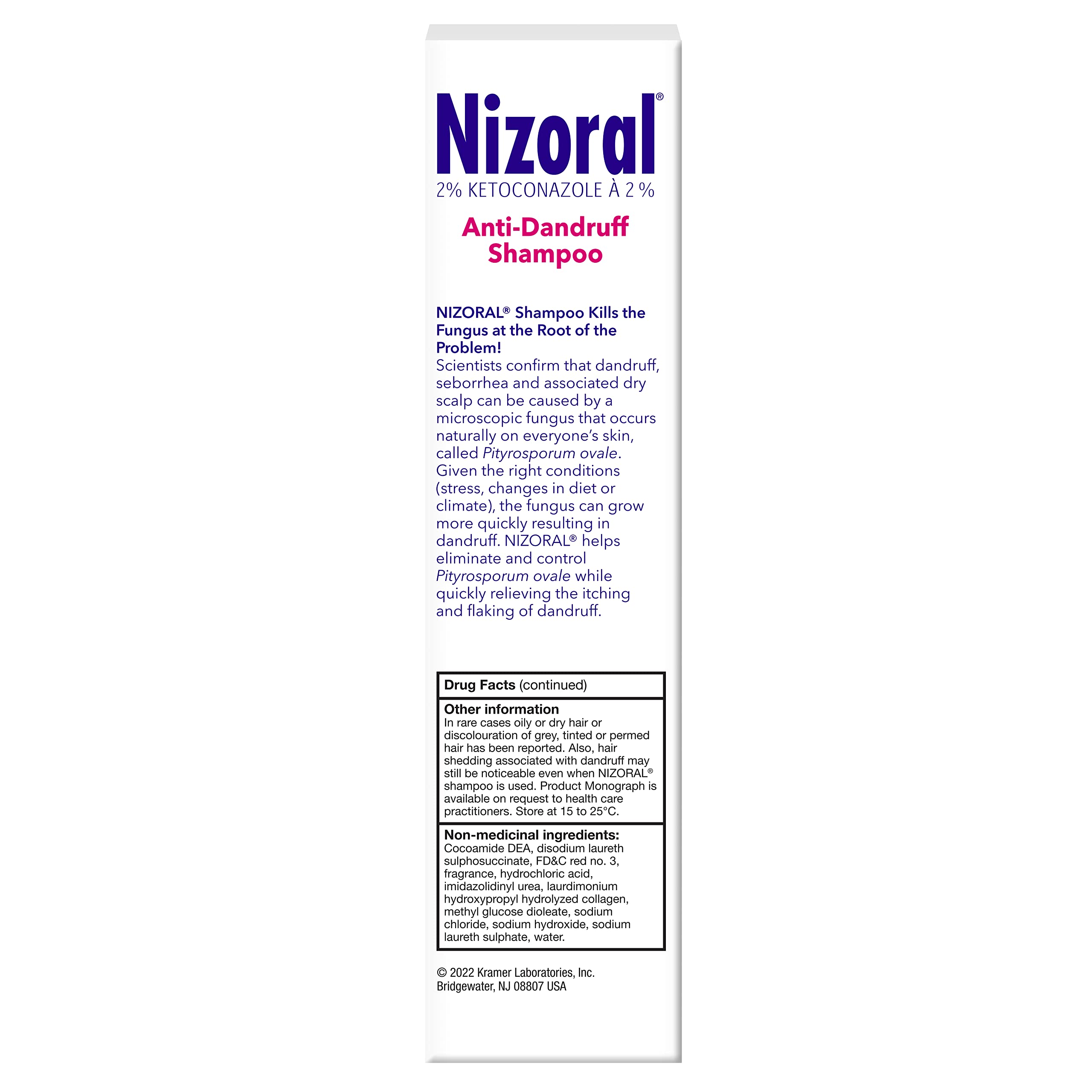 Nizoral Ketoconazole 2 Percent Anti-dandruff and Itchy Scalp Shampoo, 325ml