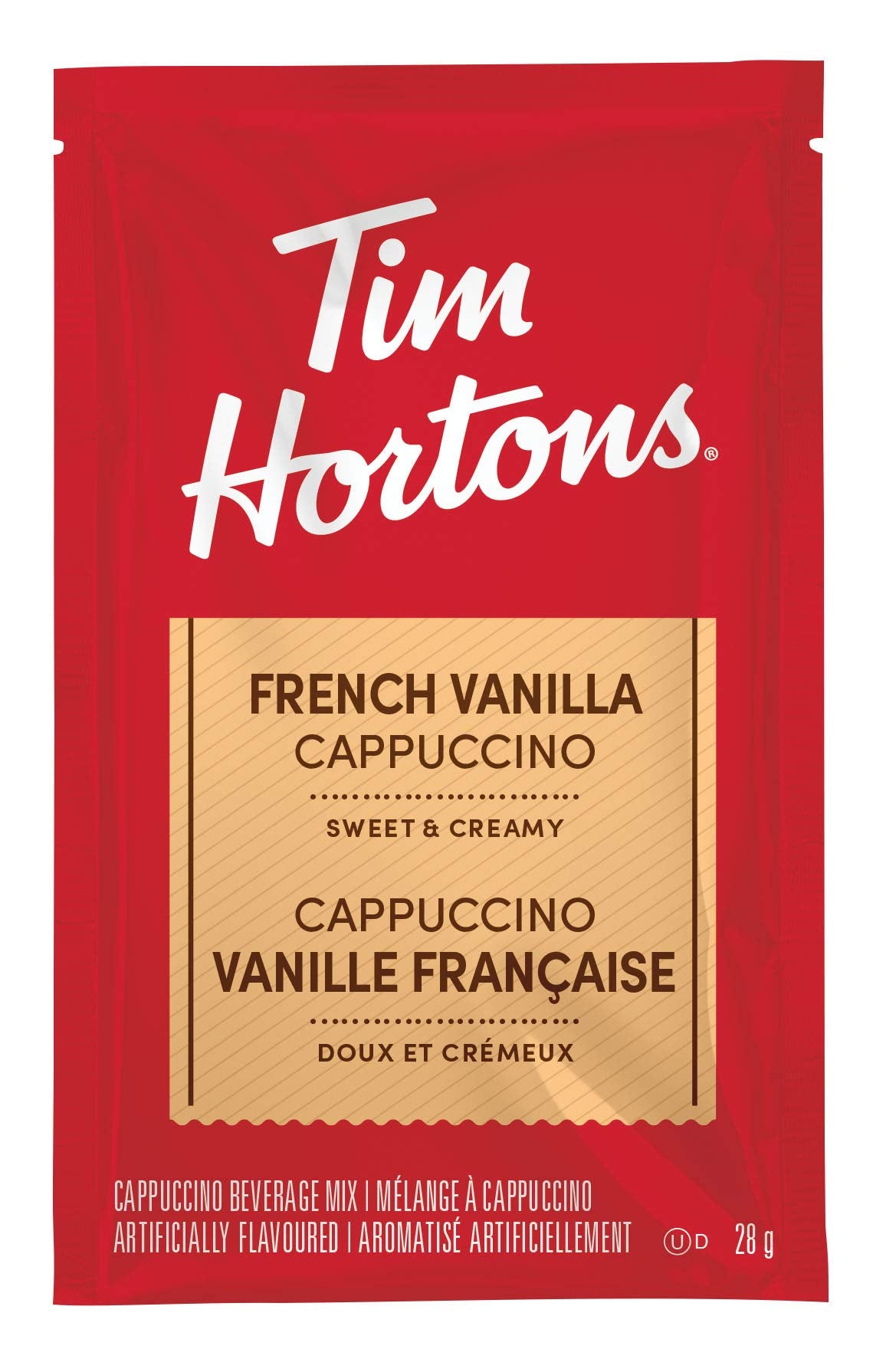 Tim Hortons French Vanilla Cappuccino Packets, French Vanilla Cappuccino, 8 Count (Pack of 5)