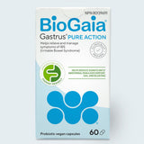 BioGaia Gastrus Pure Action | 60 capsules | For IBS, Gas, and Bloating | Helps reduce significantly abdominal pain & discomfort | FODMAP-friendly formula | Dairy and Gluten Free