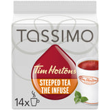 Tim Hortons Steeped Orange Pekoe Tea, Single Serve Tassimo Pods, 14 Count