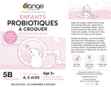 Orange Naturals Kids Probiotics 30 Chewable Tablets 30-Day Supply - Tasty Berry Flavor, 5 Billion Live Cultures with Vitamins A, C & D3, Daily Support for Growing Children, Balanced Digestion, Ages 3+