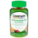 Centrum MultiGummies, Adult Multivitamin Multivitamins/Minerals Gummies for Men & Women, Cherry, Berry, and Orange Flavour, 150 Count (Packaging May Vary)
