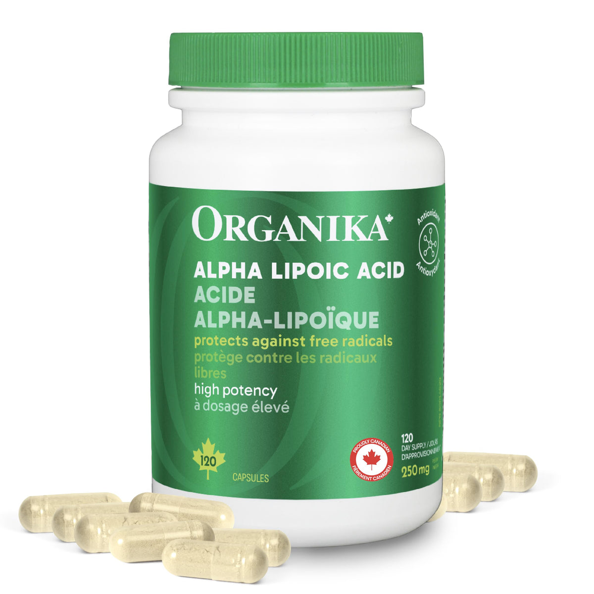 Organika Alpha Lipoic Acid (High Potency)- Liver Support, Antioxidant- 120caps