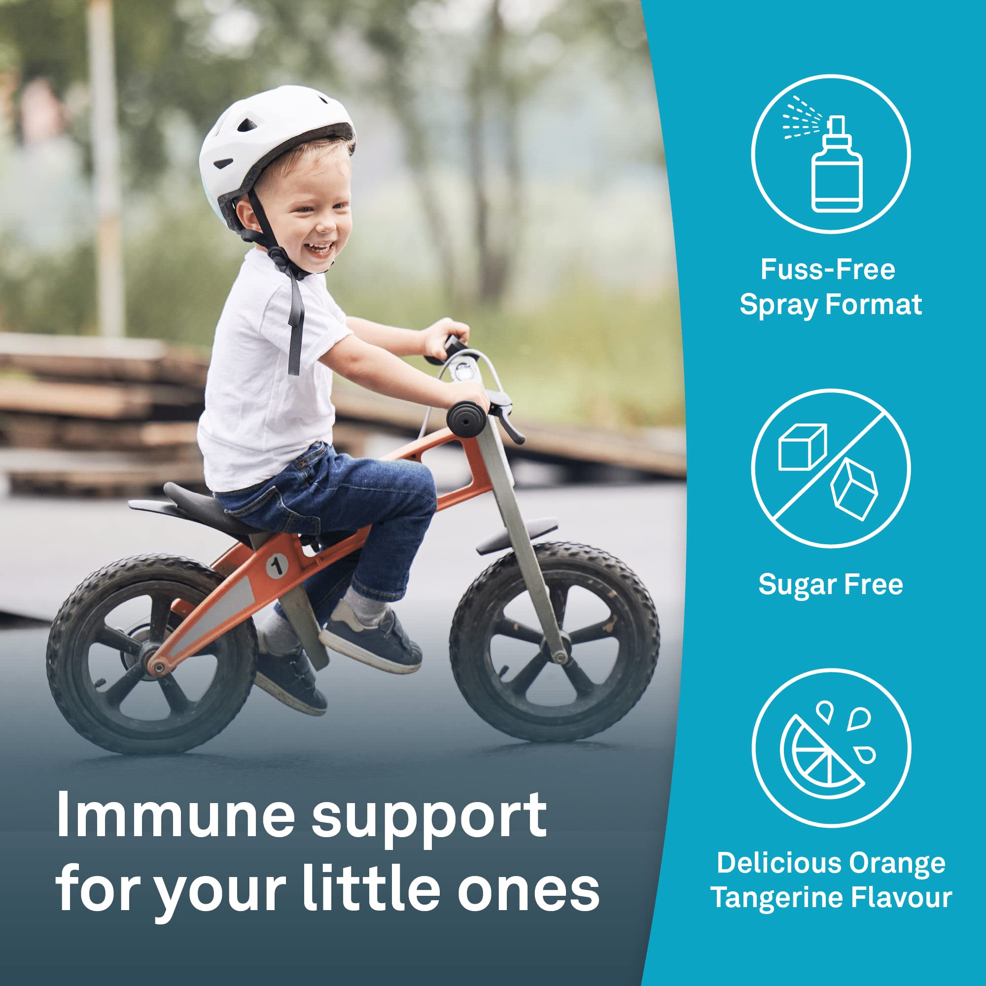 Organika Canadian-Made Kids Zinc Spray with Vitamin C- Orange Tangerine Flavour- Immune Support for your Kids, Easy Spray Format- 30ml