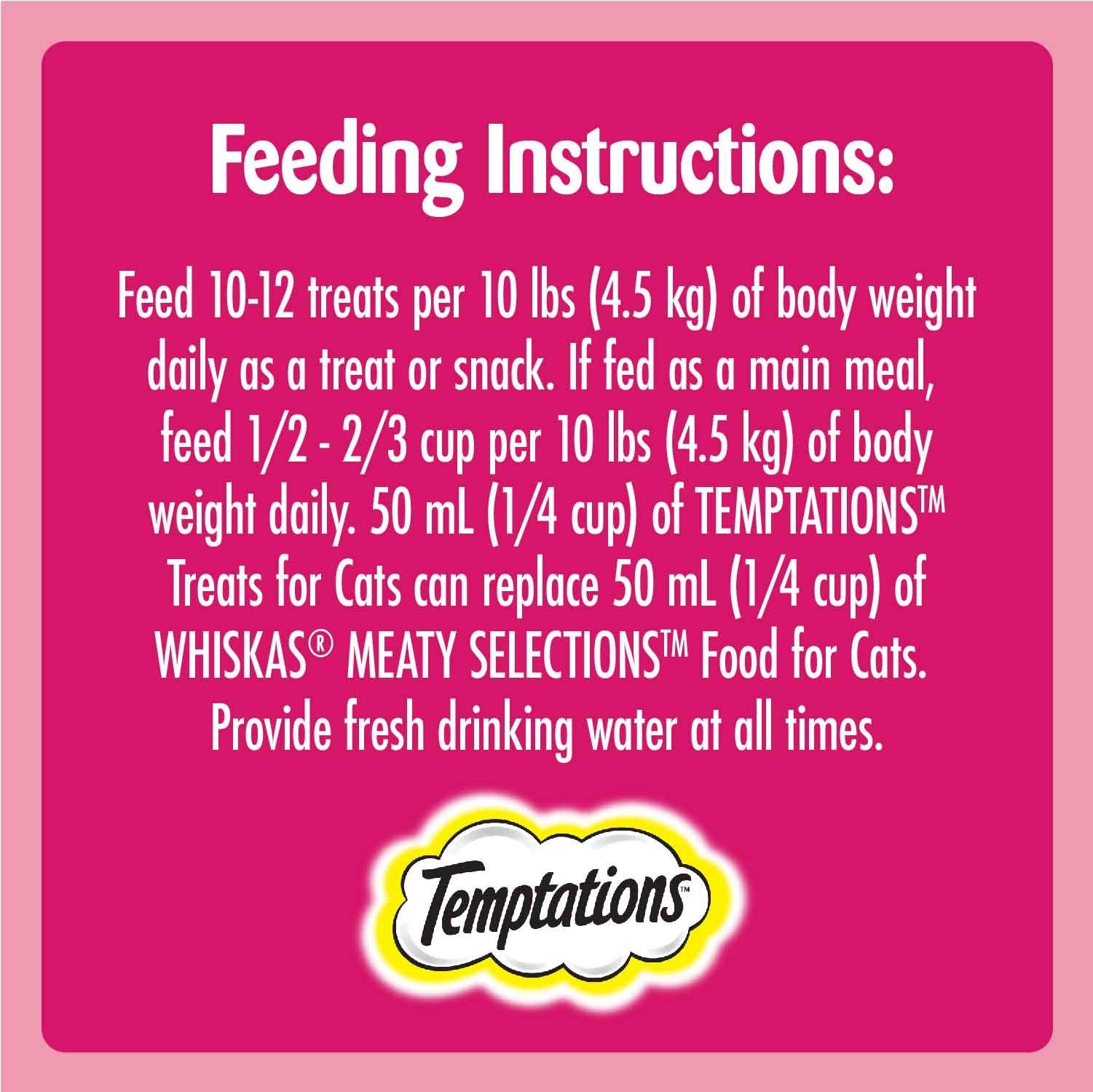 TEMPTATIONS Cat Treats, Hearty Beef Flavour, 350g Pouch (Pack of 2)