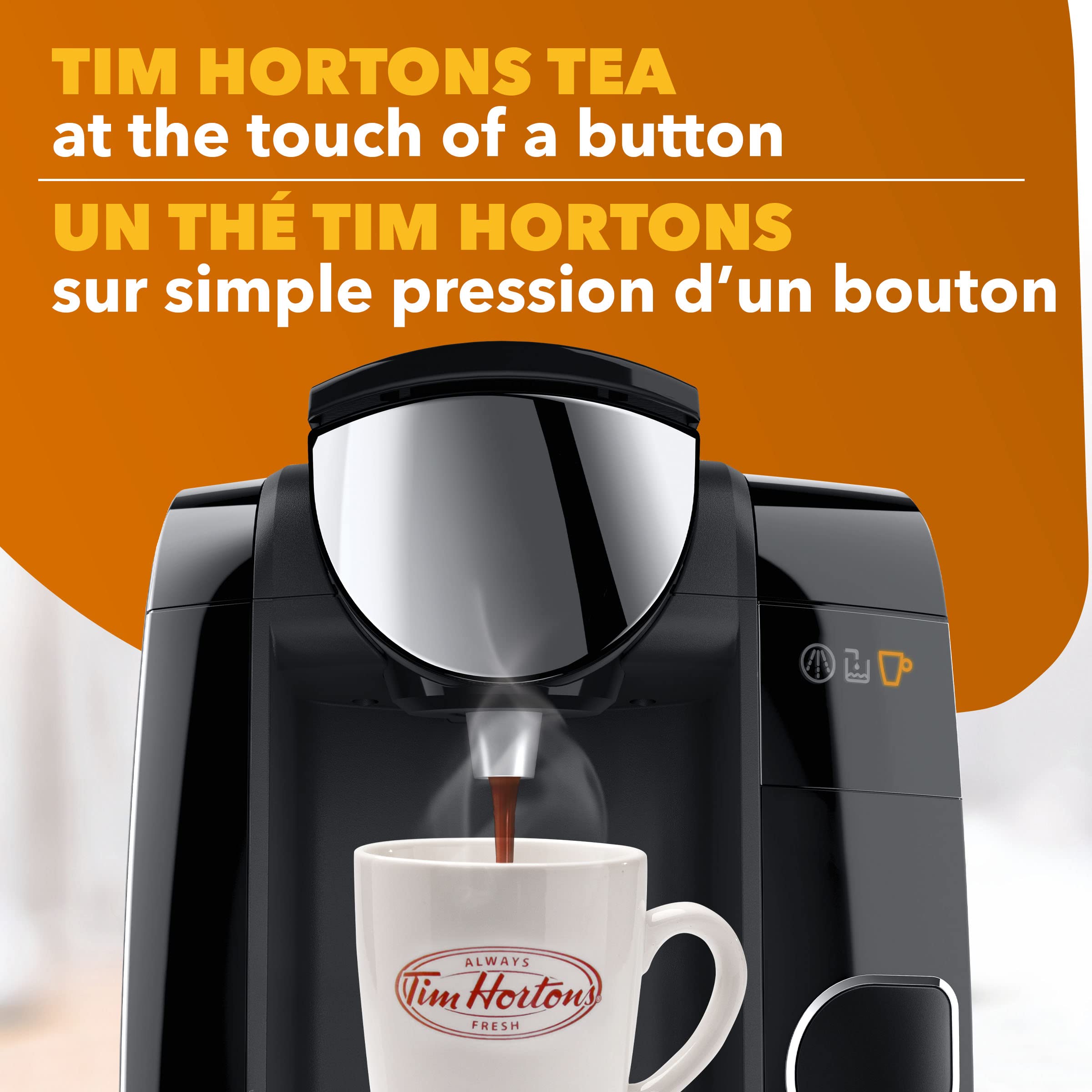 Tim Hortons Steeped Orange Pekoe Tea, Single Serve Tassimo Pods, 14 Count