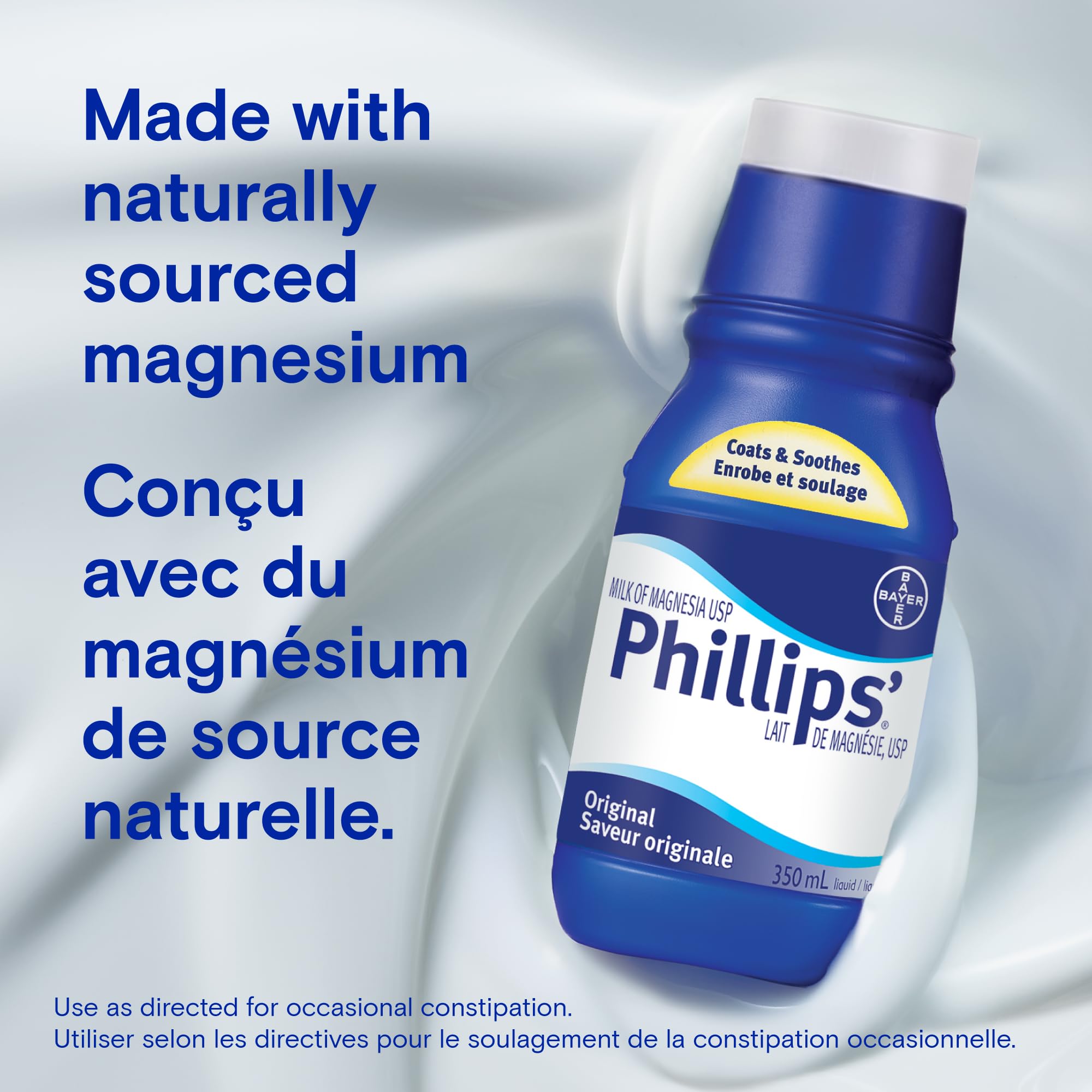 Bayer Phillips Milk of Magnesia Sugar Free Liquid, 350ml