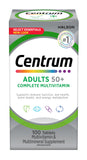 Centrum Adult Select Essentials Mulitvitamins/Minerals Supplement for Men & Women 50 Plus, 100 Tablets