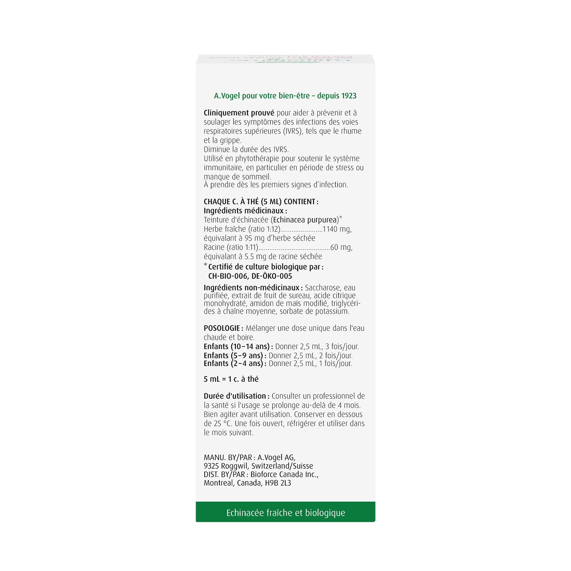 A.Vogel Echinaforce Junior Extra Hot Drink with Elderberry and Echinacea - Extra-Strength Formula - Relieves Common Cold and Flu Symptoms - Immune booster - Children 2+ - 100 mL