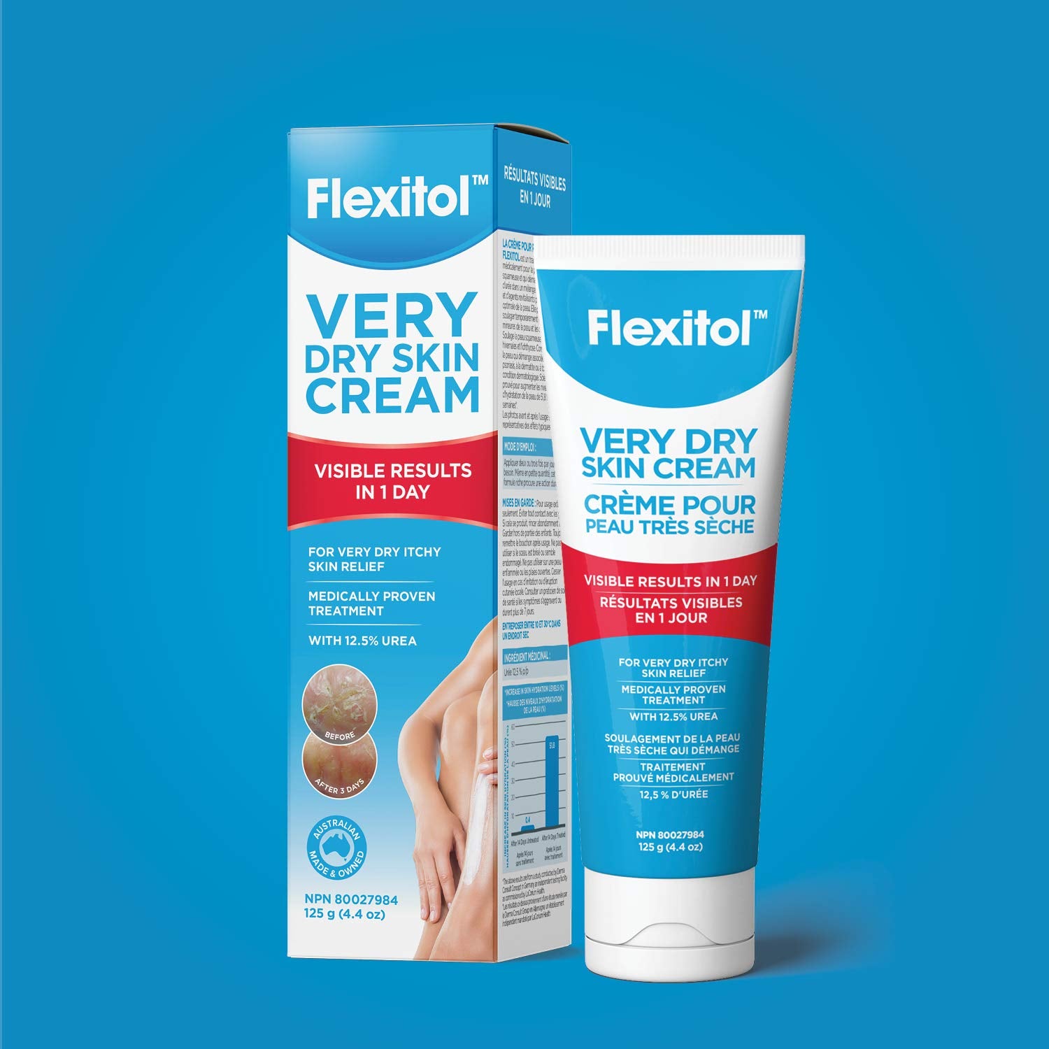 Flexitol Very Dry Skin Cream for Extra, Incredibly Dry Skin – Nourishes, Rehydrates, and Relieves Extremely Dry Skin, Ideal for Eczema and Very Dry, Sensitive Skin, with Urea for Moisturisation (125g)