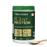 Organika Organic Plant Protein Powder Unflavoured with Prebiotics & Probiotics – 21g Protein,4g Fibre,5 Billion CFU – Supports Digestion,Energy – Low Sugar,Non-GMO– 694g