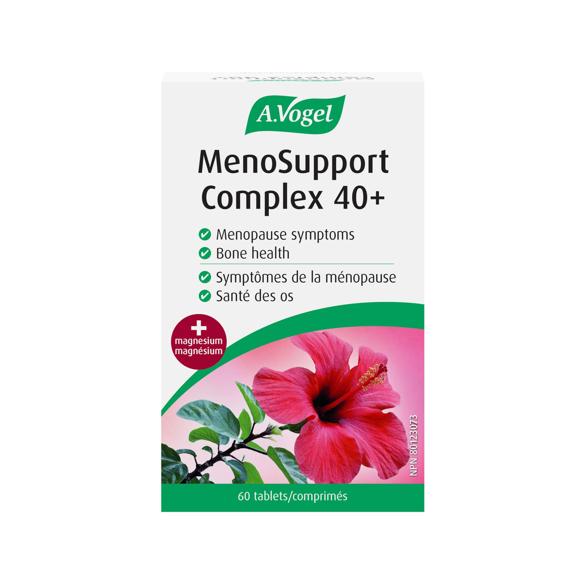 A.Vogel MenoSupport 40+ Menopause Supplement for Hot Flashes & Night Sweats - Soy Isoflavones, Magnesium and Red-Sorrel Extract - 60 Tablets, 1-Month Supply