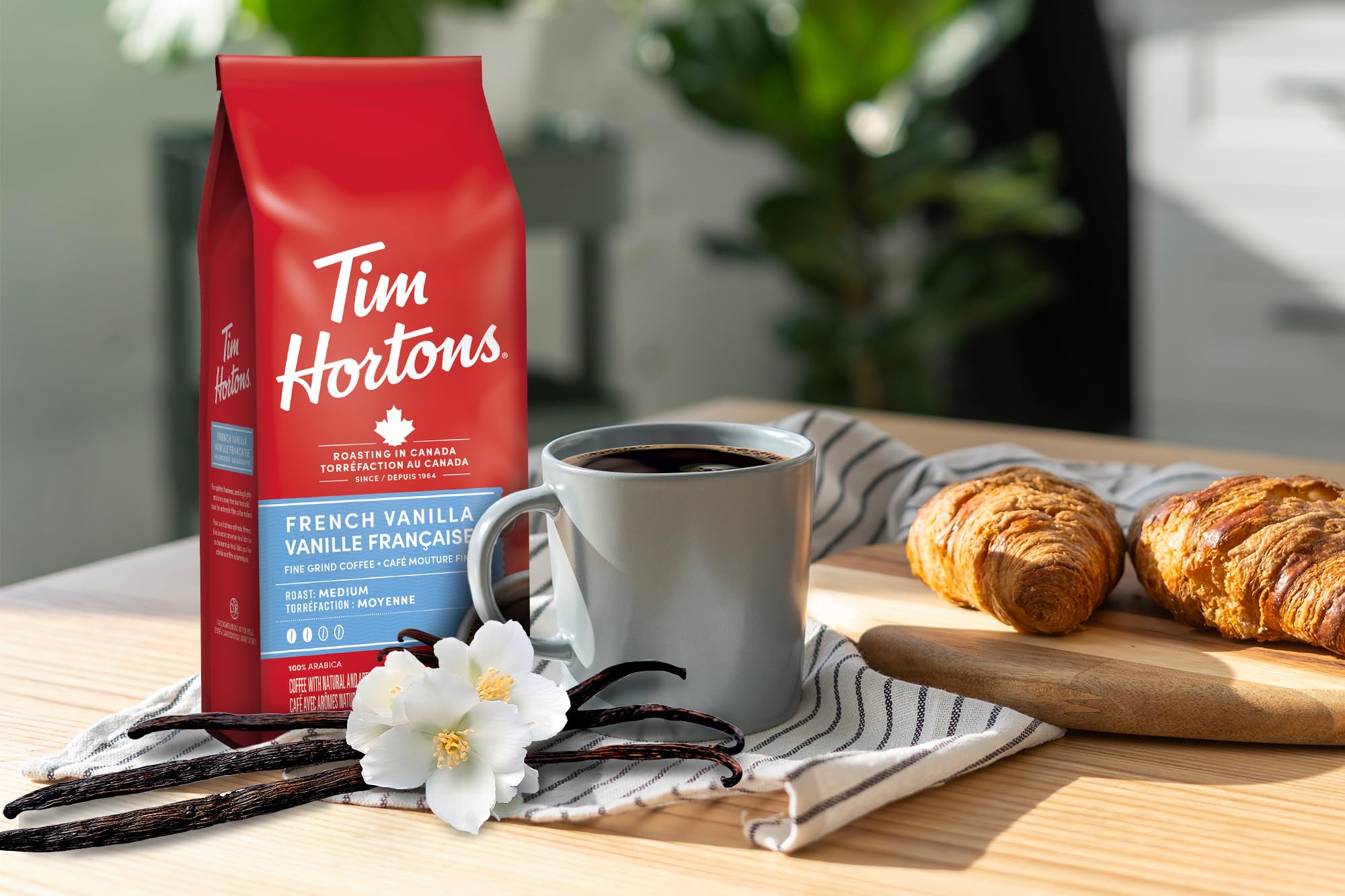 Tim Horton's French Vanilla Coffee, 300 Grams (Pack of 2)