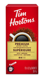 Tim Hortons Premium Instant Medium Coffee, Packets/Sachets, Medium Roast, 12 Count