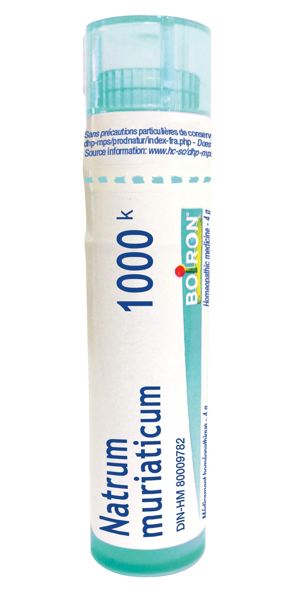 Boiron Natrum muriaticum 1m,Homeopathic medicine. Each tube contains 4 g (approximately 80 pellets)