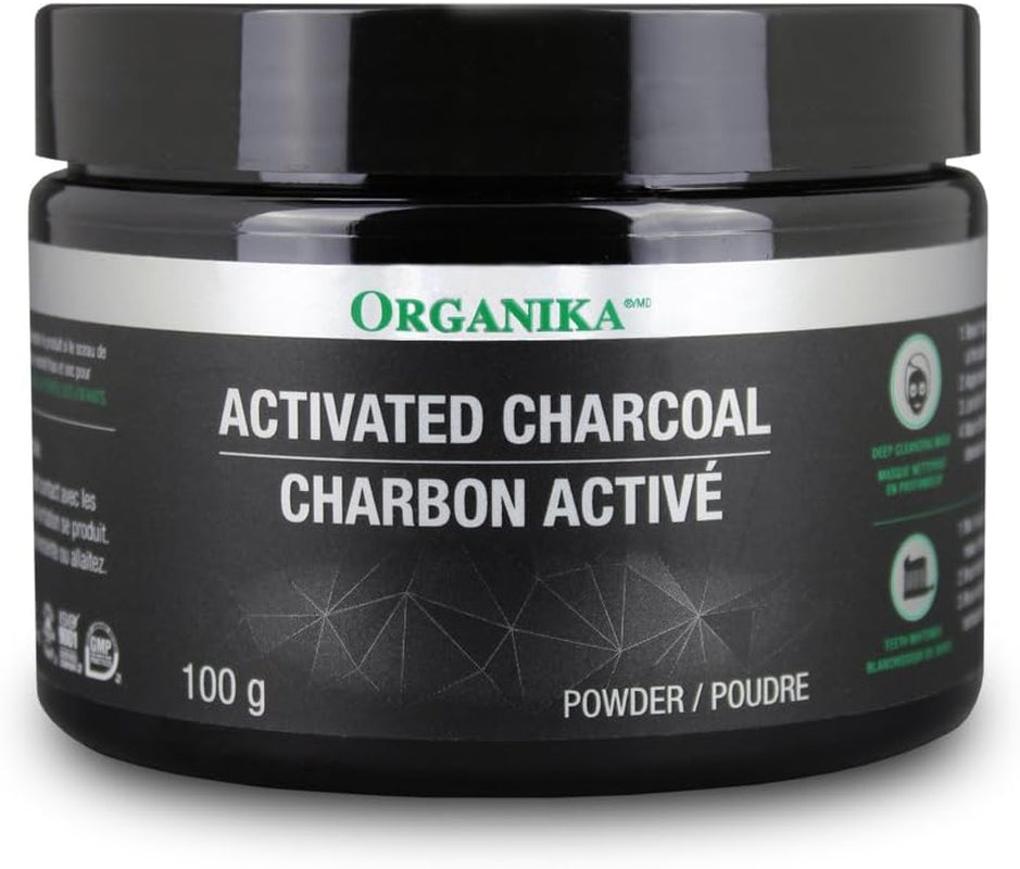 Canadian-Made Activated Charcoal Powder- Food Grade, Detox Support, Teeth Whitening, Face Wash- 40G