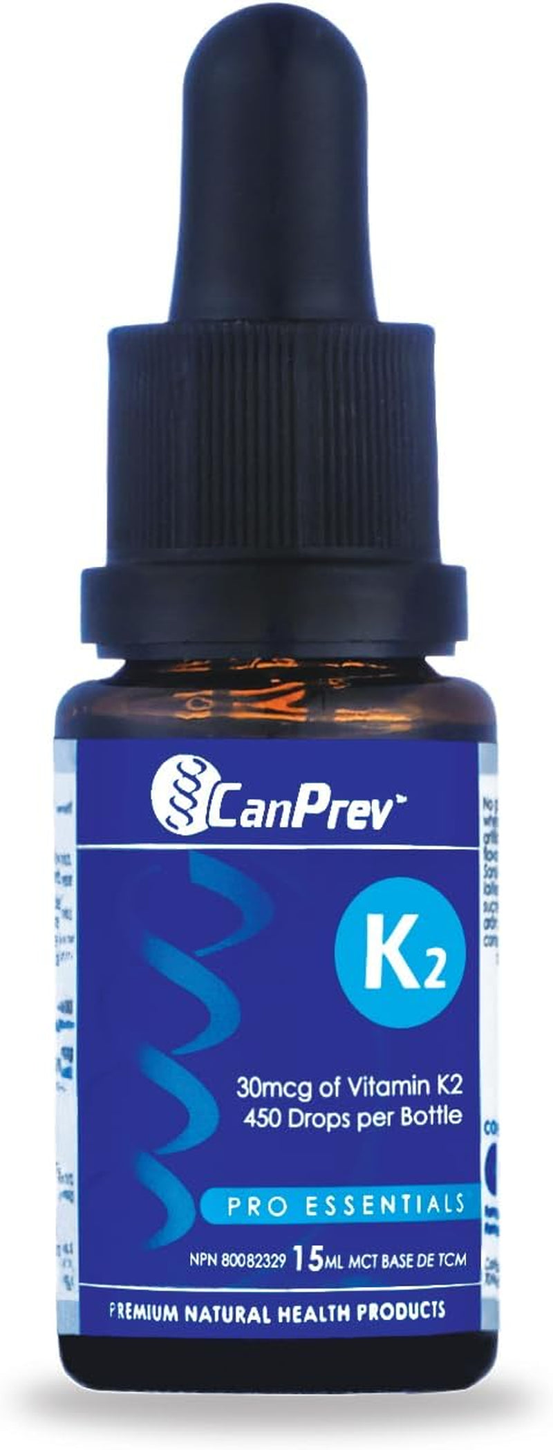 K2 Drops, 15Ml, 300 Servings, 30Mcg MK-7 Vitamin K2 Liquid, Supports Strong Bones & Cardiovascular Wellness, Vegan, Unflavored Formula with MCT Oil for Optimal Calcium Utilization & Absorption
