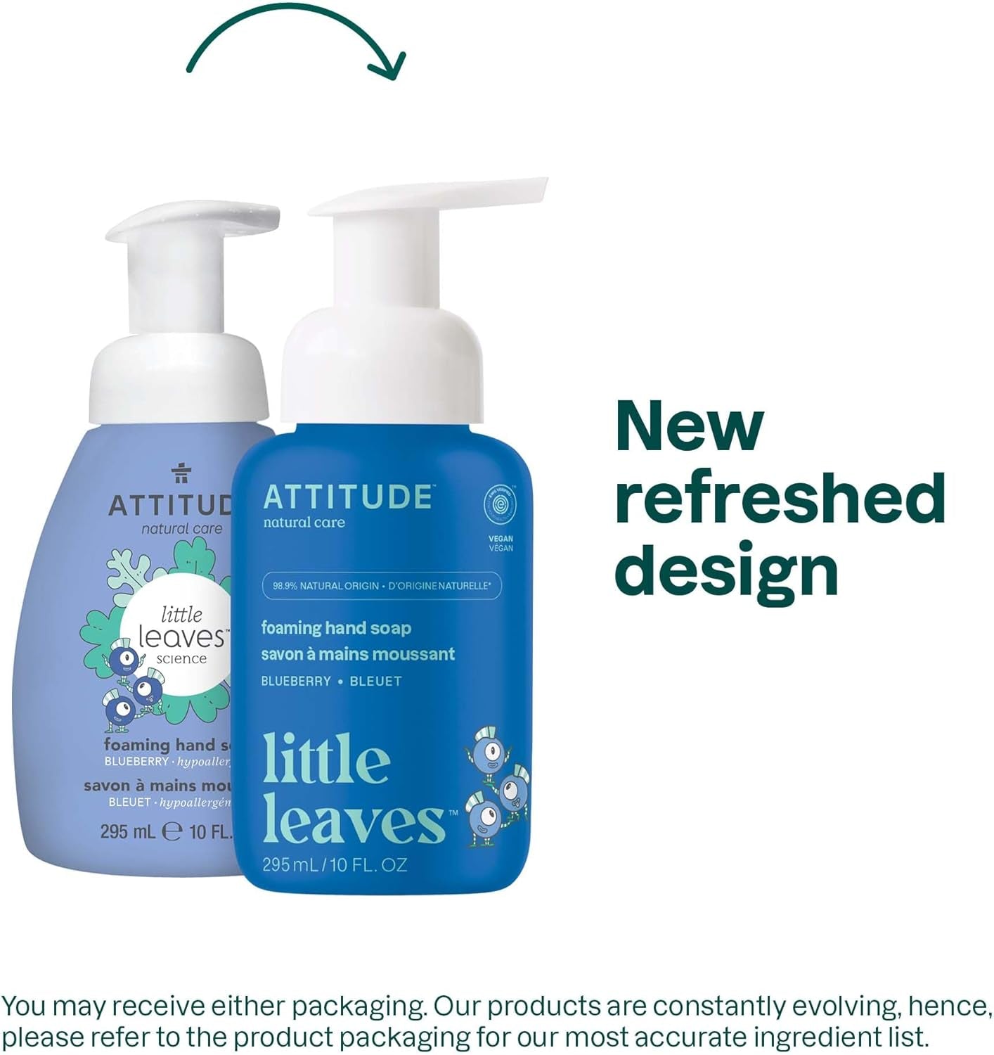 Foaming Hand Soap for Kids, Made in Canada, EWG Verified, Plant- and Mineral-Based Ingredients, Vegan and Cruelty-Free, Blueberry, 295 Ml