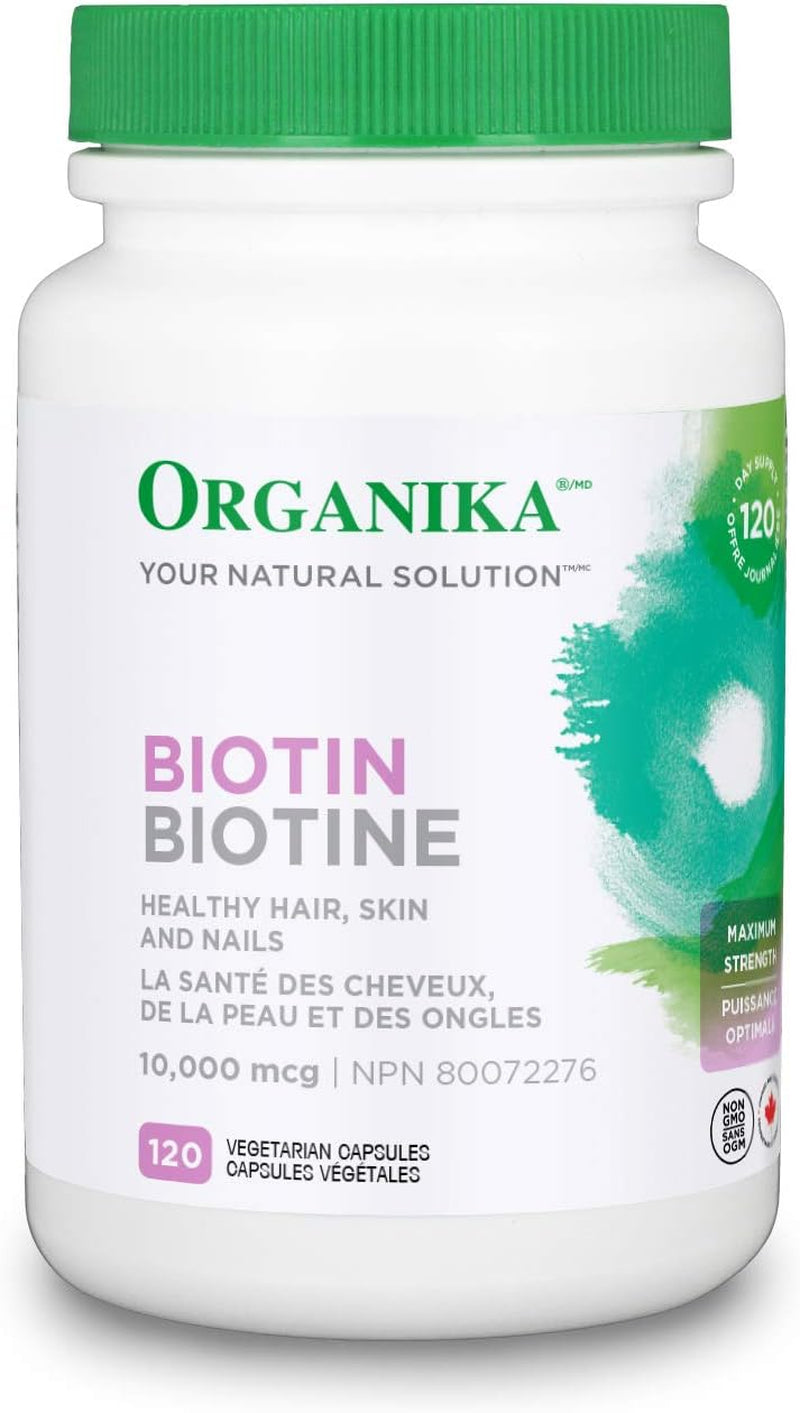 Biotin 10,000Mcg- Healthy Skin, Hair, and Nail Support, High Potency- 120Vcaps