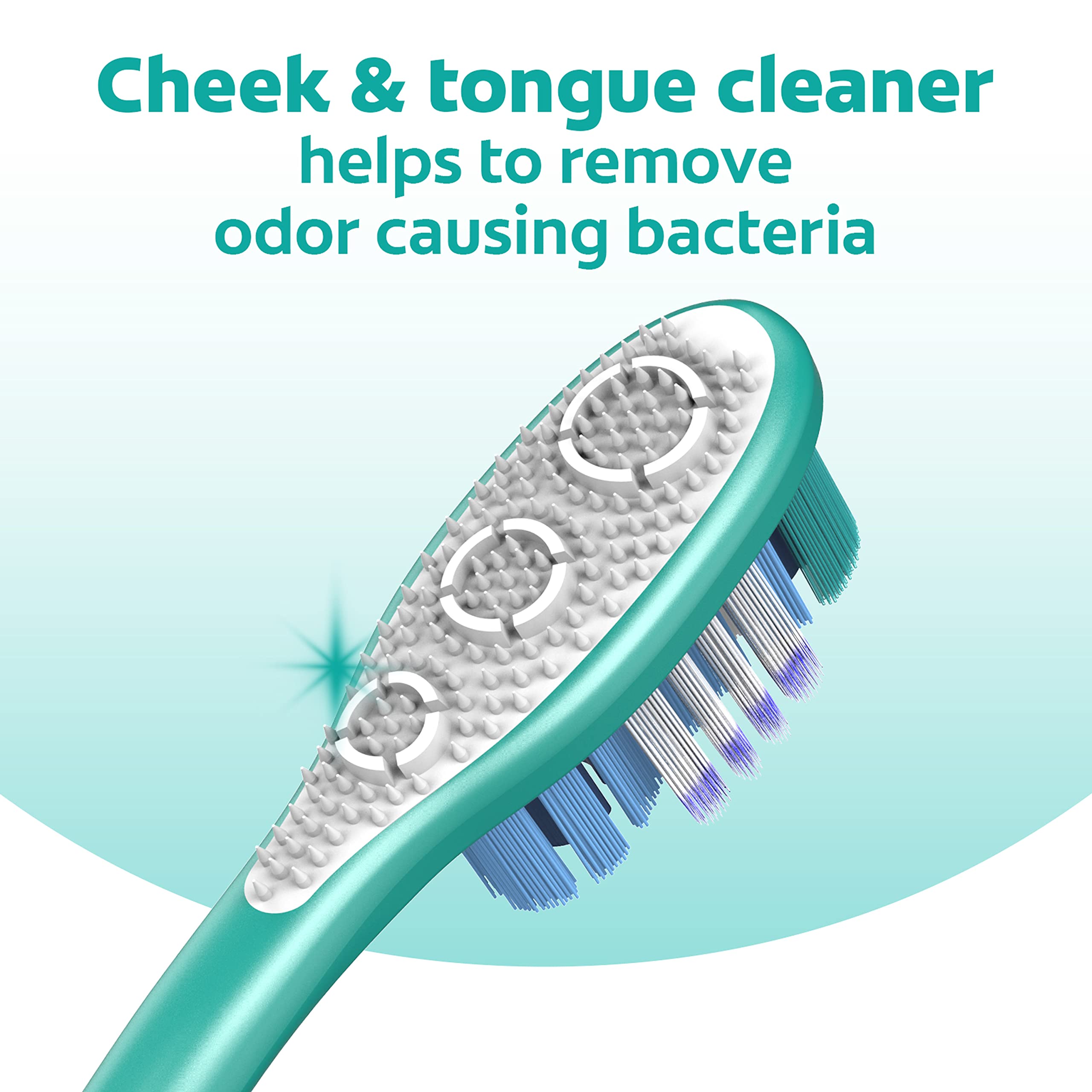 Colgate 360 Adult Toothbrush, Medium (Pack of 4), Experience Deep Clean, 4-in-1 Bacteria Removal, Multiheight Floss-Tip Bristle Design Cleans Between Teeth