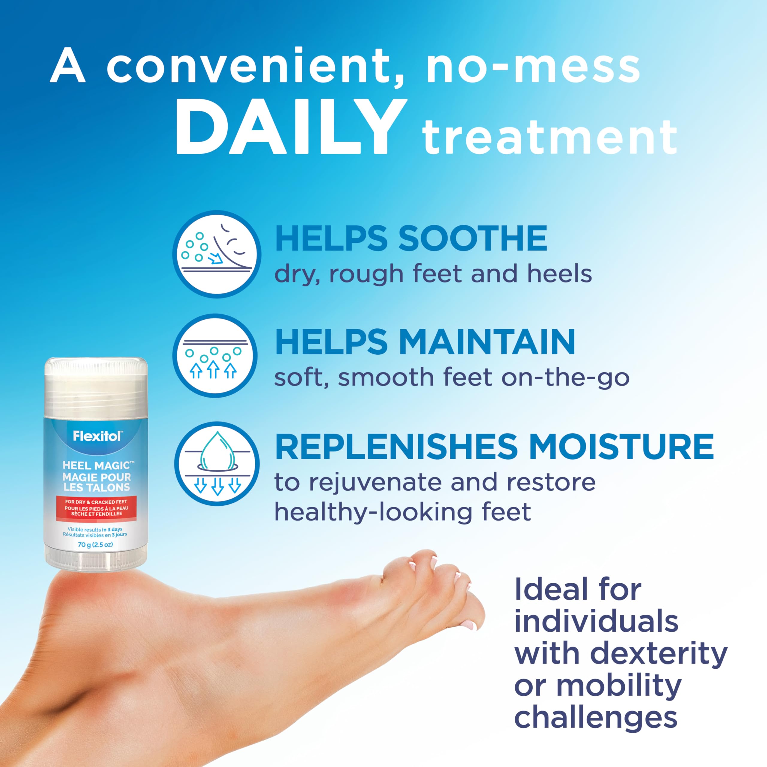 Flexitol Heel Magic for Treating Cracked and Dry Heels (70g)
