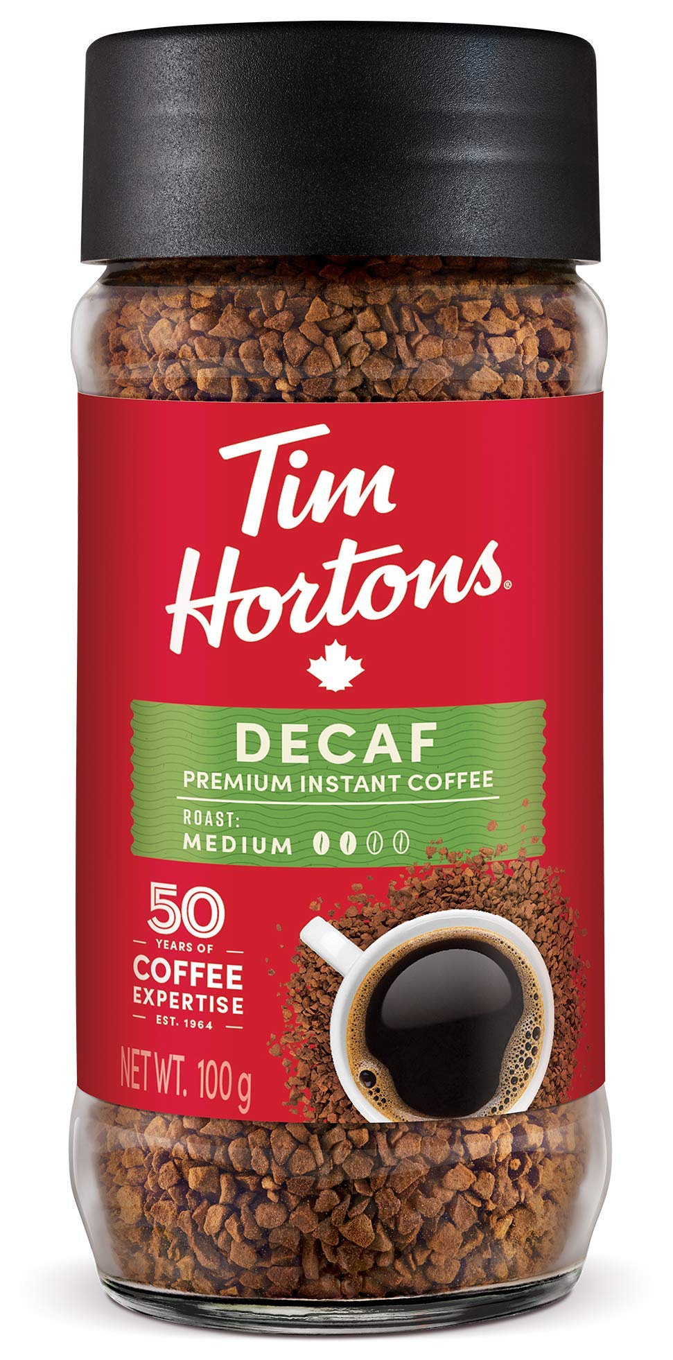 Tim Hortons Decaf Instant Coffee, 100g Jar