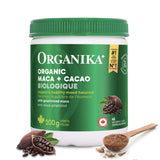 Organika Organic Maca and Cacao Powder- Gelatinized for Easy Absorption, Adaptogenic- 200g