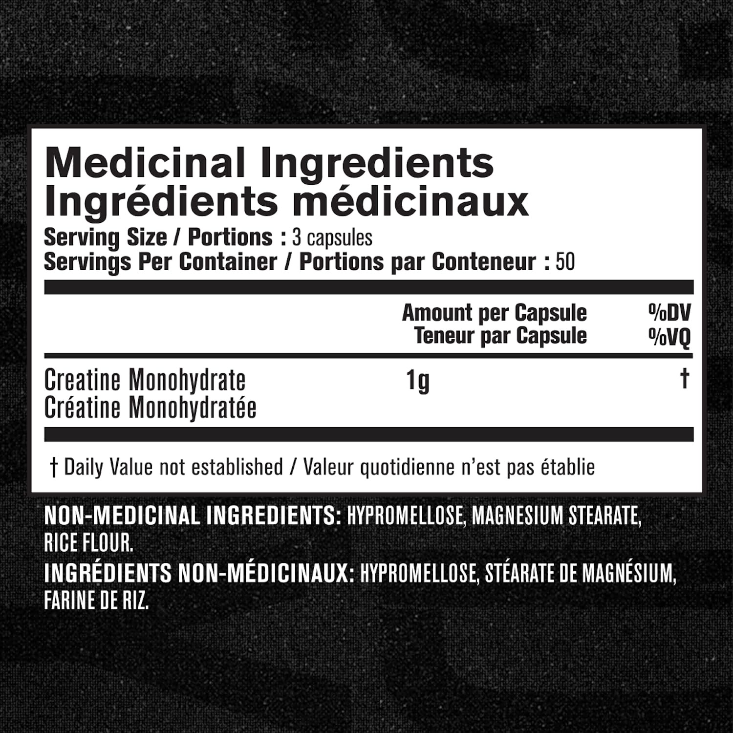 Jacked Factory Creatine Monohydrate Capsules - Canadian-Owned Supplement for Muscle Growth, Increased Strength, Enhanced Energy Output, and Improved Athletic Performance - 150 Pills