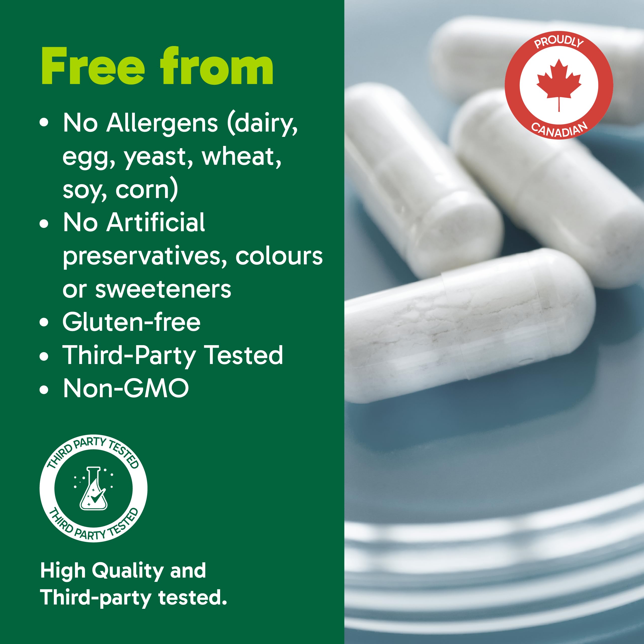 Organika Canadian-Made Magnesium Taurate - Heart & Muscle Function Support | Chelated with Taurine | Gentle on Digestion | Energy & Electrolyte Support | 180 Vegetarian Capsules