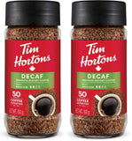 Tim Hortons Decaf Instant Coffee, 100g Jar (Pack of 2)