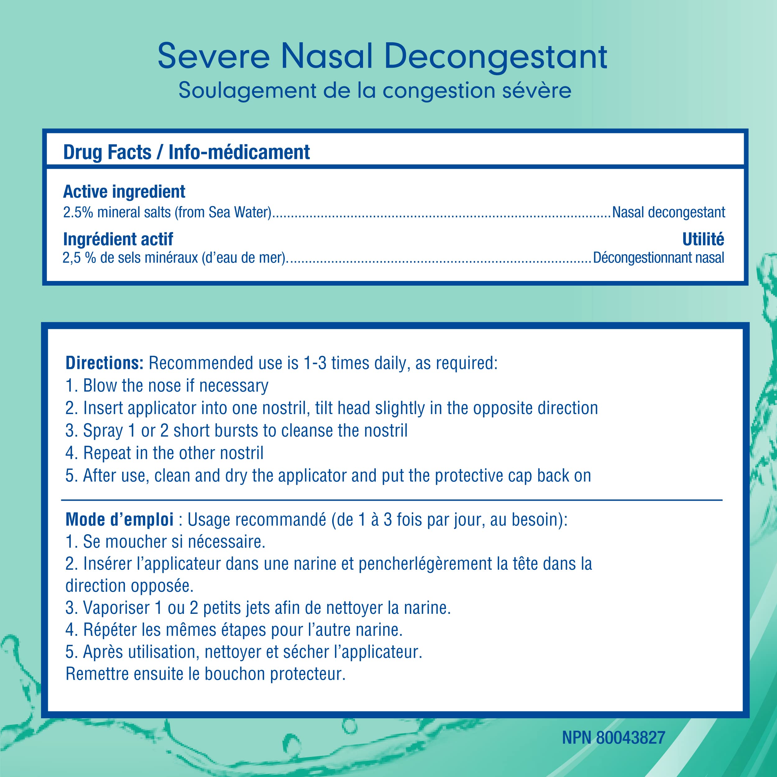 OTRIVIN® SALINE Hypertonic Strong Stream