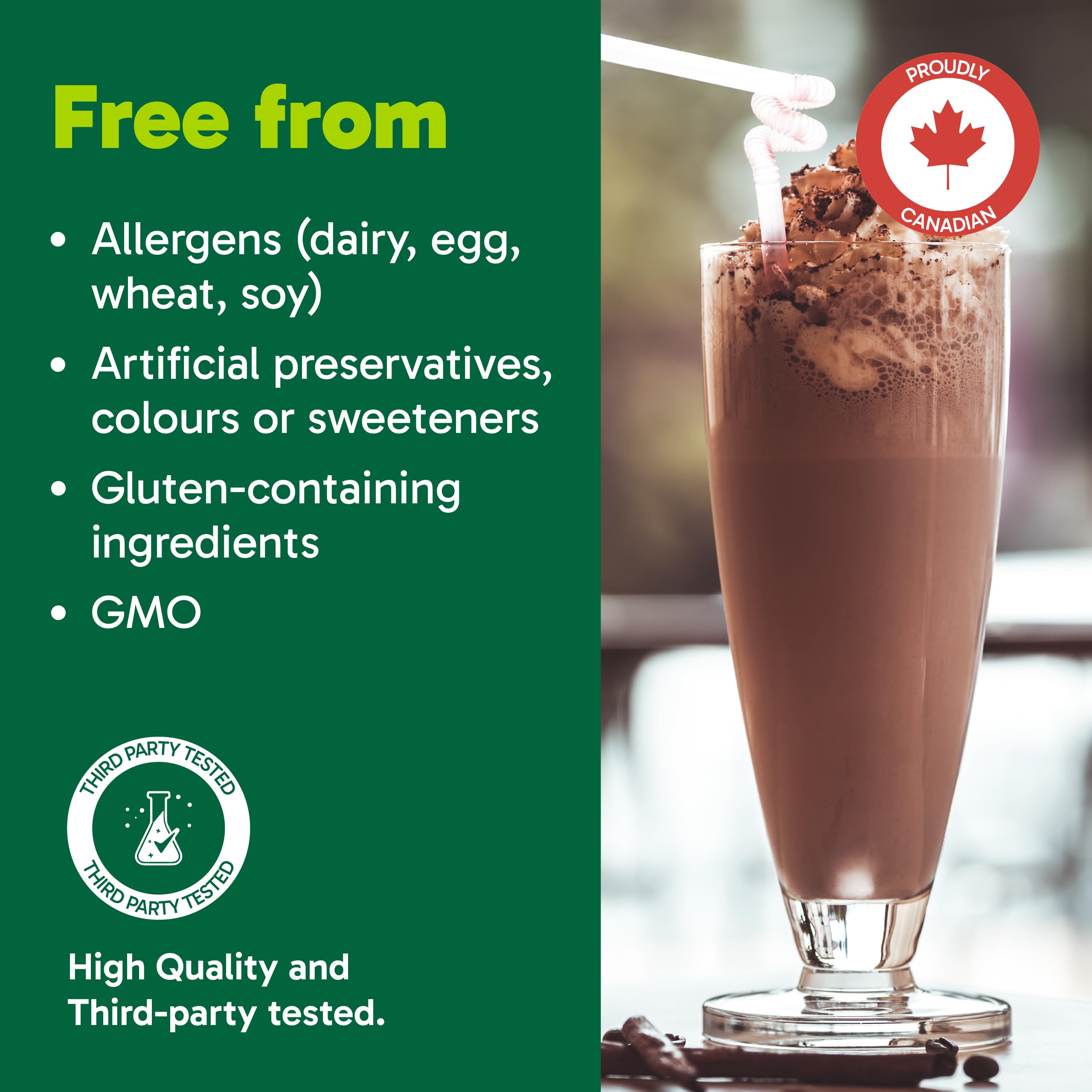 Organika All-in-One Plant Protein Powder – Chocolate – 22g Protein, 15 Vitamins & Minerals, 5 Billion CFU Probiotics, 1g Prebiotic Fibre, 0g Sugar – Complete Nutrient Source, Easy to Digest – 640g