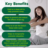 Organika Magnesium + Melatonin + GABA – Natural Sleep & Relaxation Support– Helps Calm the Mind, Ease Muscle Tension & Promote Restful Sleep–125mg Magnesium, 2.5mg Melatonin, 100mg GABA – 120 Capsules