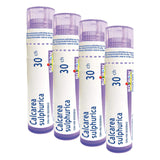 Boiron Calcarea sulphurica 30ch,Homeopathic Medicine. Each Tube Contains 4 g (Approximately 80 pellets) (Pack of 4)