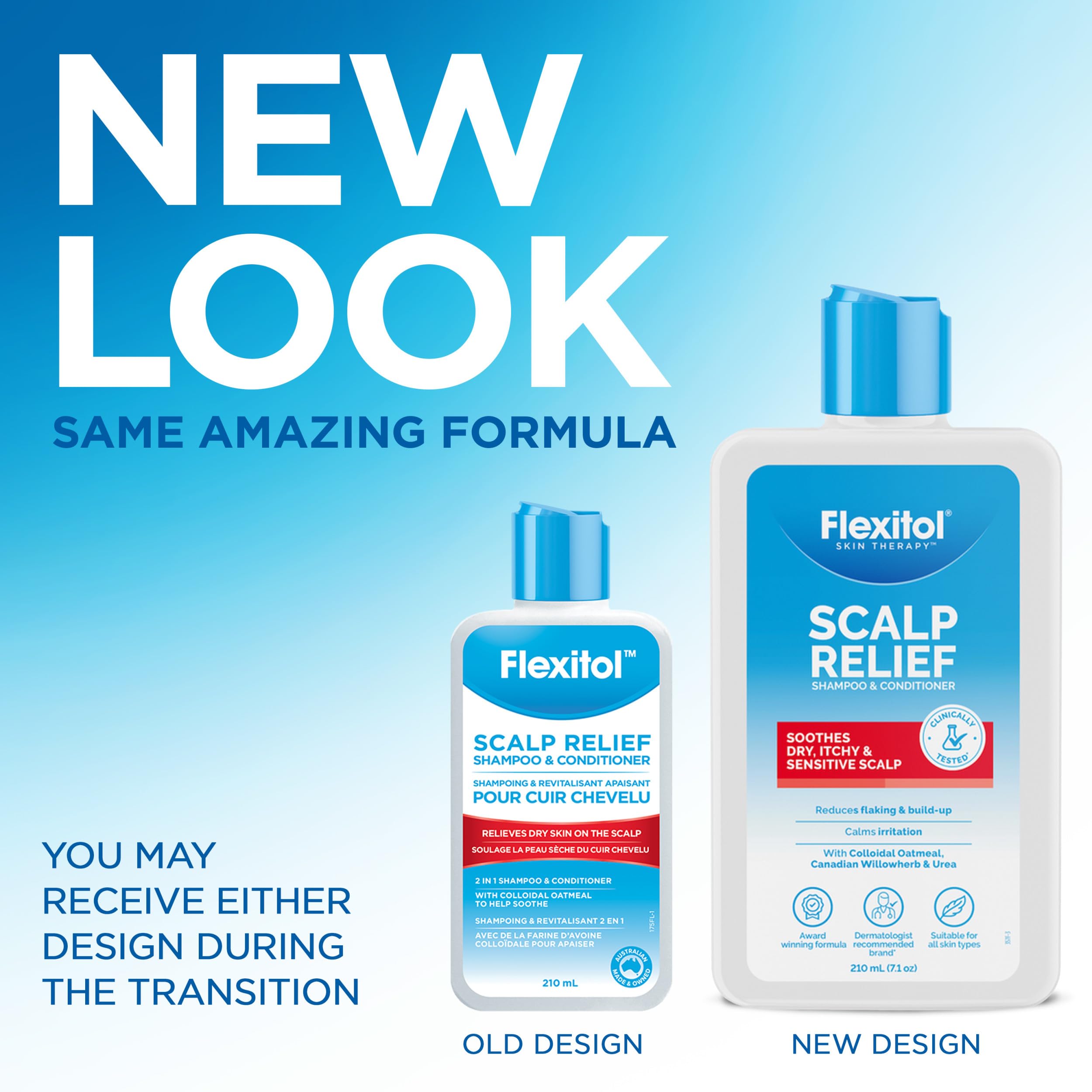 Flexitol Scalp Relief Shampoo & Conditioner for Itchy Scalp – Best Shampoo, Moisturising (210ml)