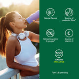 Organika Canadian-Made Electrolytes Powder with Vitamin C & Prebiotic Fibre - Sugar-Free Hydration Drink Mix - Classic Lemonade - 350 g - 100 servings