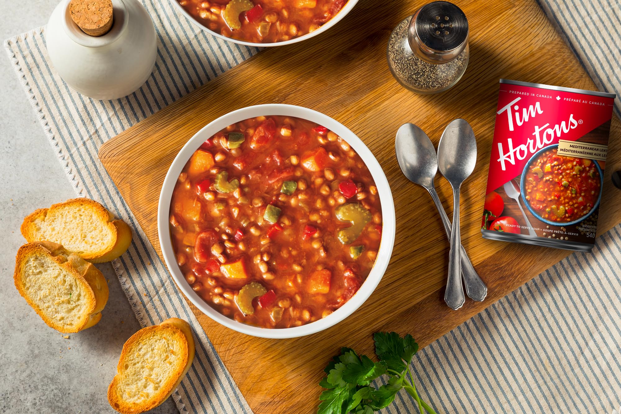 Tim Hortons Mediterranean Lentil Soup, Ready-to-Serve, 540ml Can