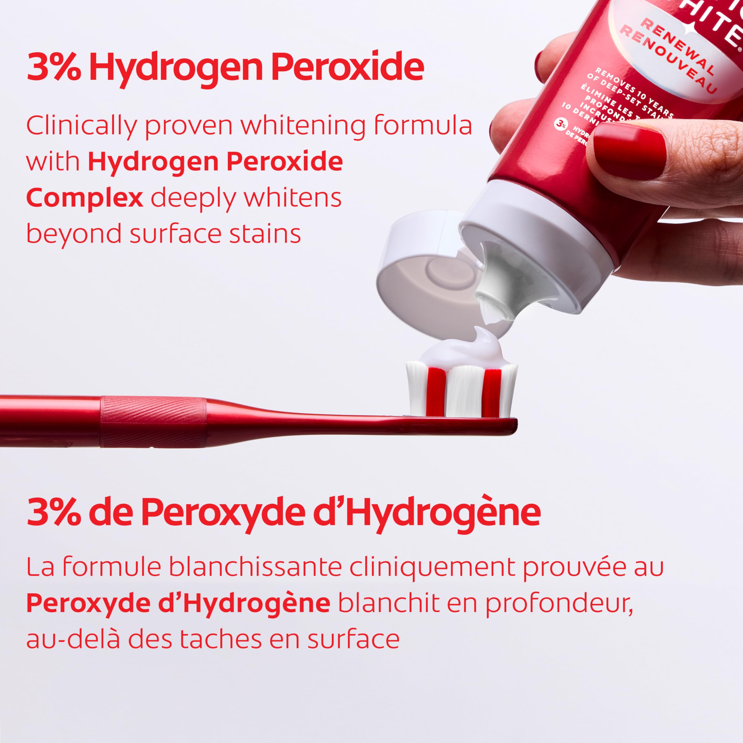 Colgate Optic White High Impact Whitening Toothpaste – Minty Fresh Taste – Enamel Safe Fluoride for Cavity Protection with Hydrogen Peroxide, 70 mL