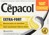 Cepacol Extra Strength, Fast and Effective Relief for Sore Throats, Sugar Free, Honey Lemon, Mega Value Pack, 36 Count