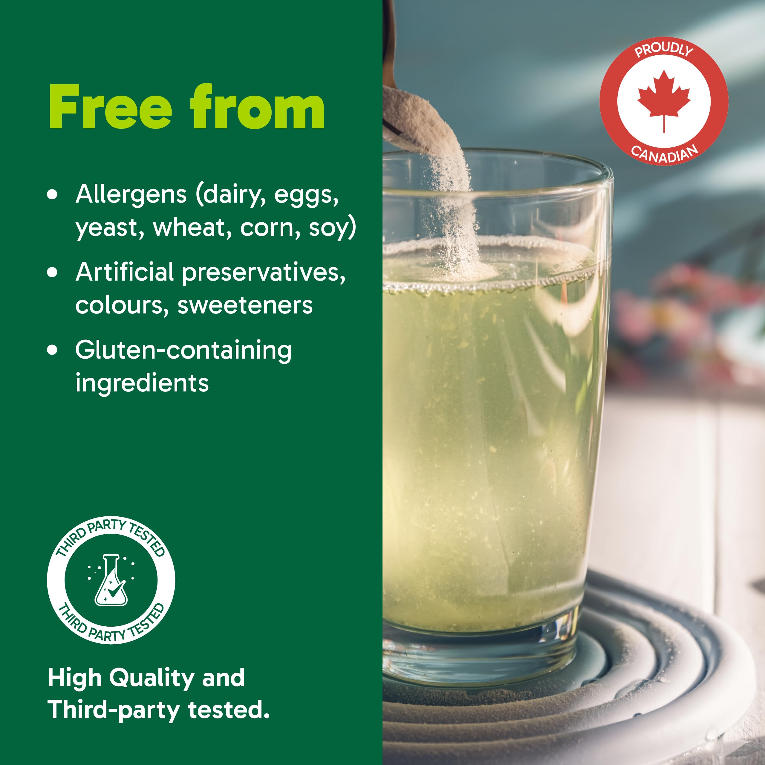 Organika Electrolytes Powder with Magnesium – 3 Forms of Magnesium (Malate, Bisglycinate, L-Threonate) + Potassium, Vit B6, B12, D3 – Hydration & Muscle Recovery Support – Sugar-Free, Lemonade – 30 x 5g Sachets