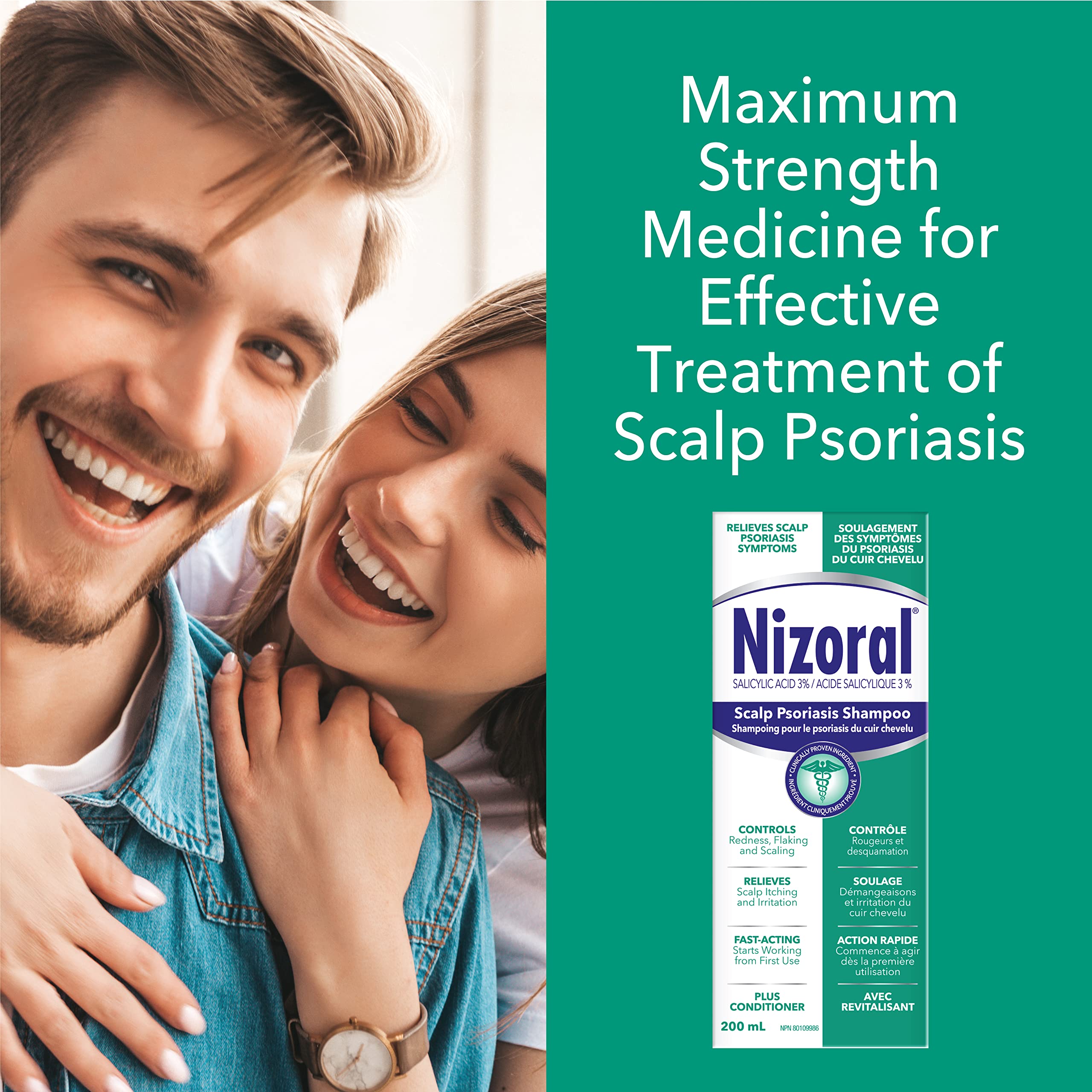 Nizoral Scalp Psoriasis Shampoo - Maximum Strength 200ml